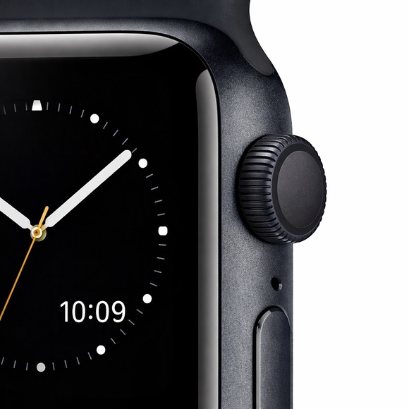 Apple Watch Series 3 42mm Space Gray Aluminum Black Band NO CHARGER - Picture 3 of 9